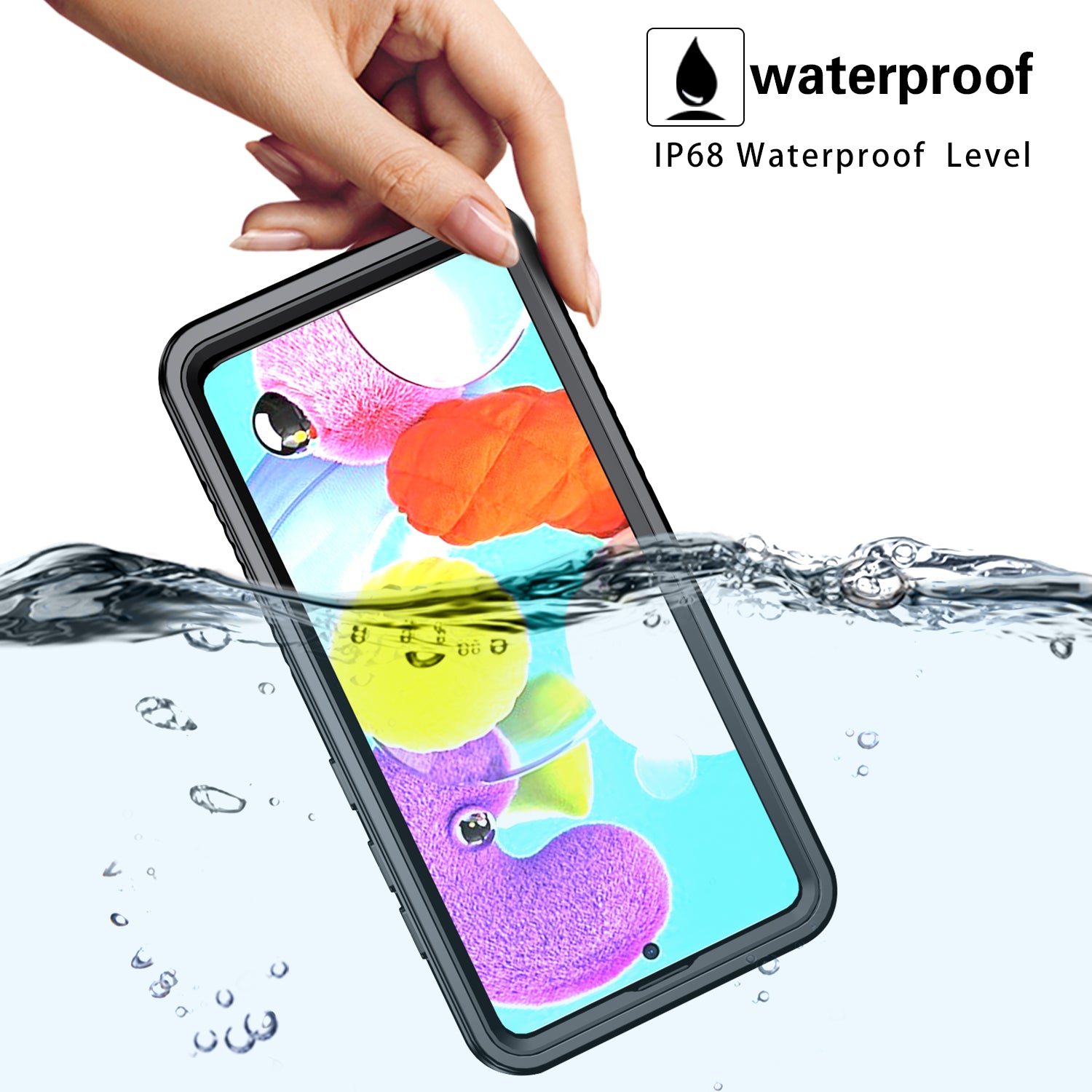 For Samsung Galaxy A51 5G SM-A516 FS Series IP68 Waterproof Case Clear Cell Phone Diving Drop-proof Cover For Samsung Galaxy A51 5G SM-A516 FS Series IP68 Waterproof Case Clear Cell Phone Diving Drop-proof Cover